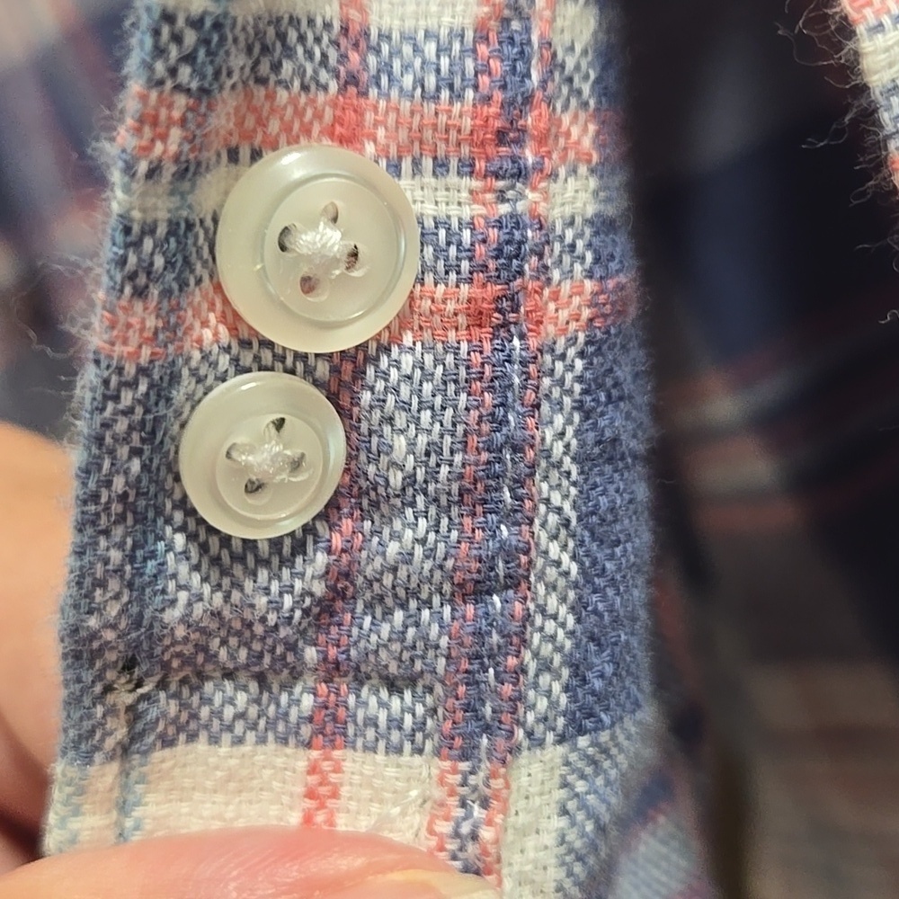 Rails-Wyatt in 'Ocean Tangerine' 100% Cotton Long Sleeve Button Down-Size XL - Picture 8 of 17